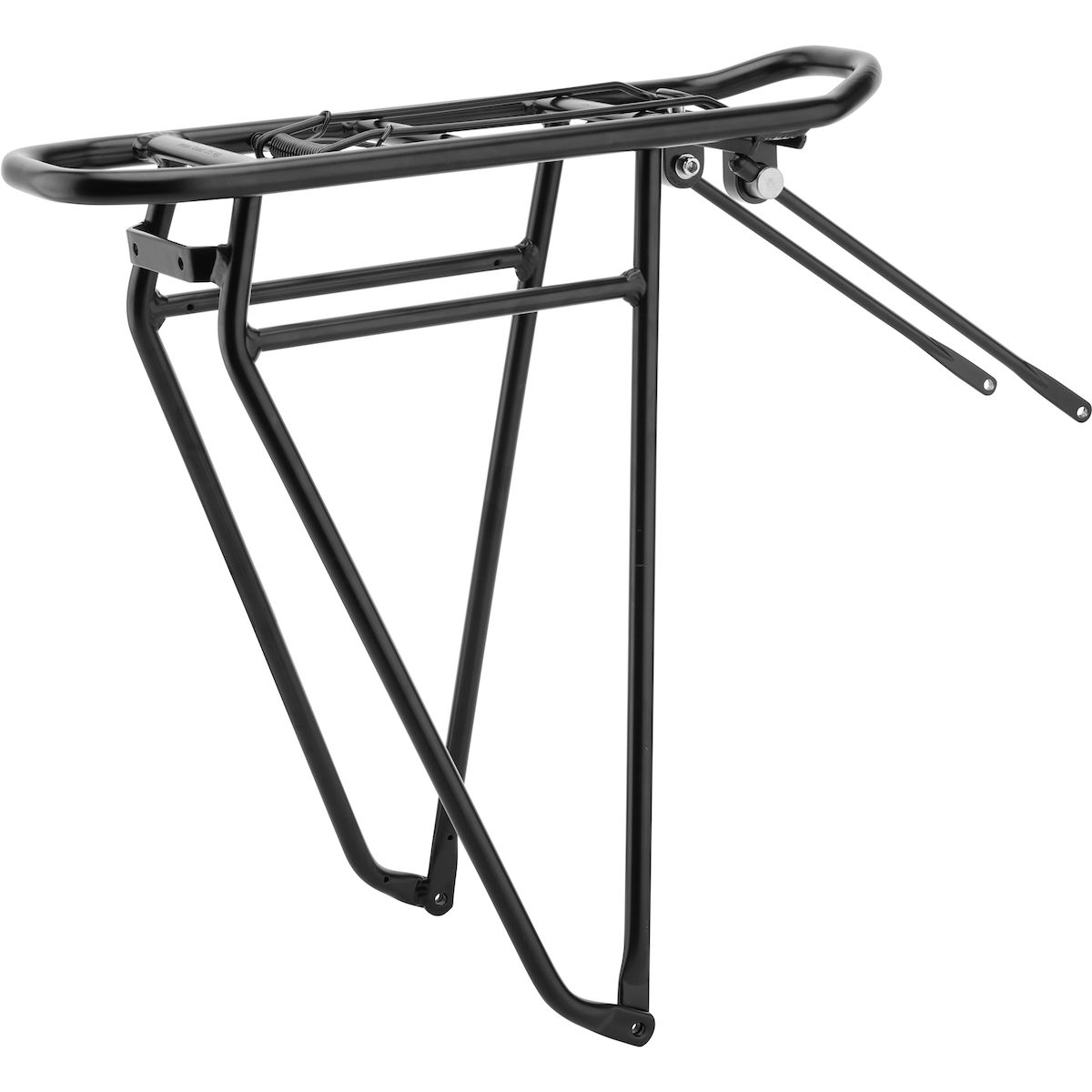 Fahrradkorb, Gepäckträger, Schwarz, Metallkonstruktion, Tasche tragend