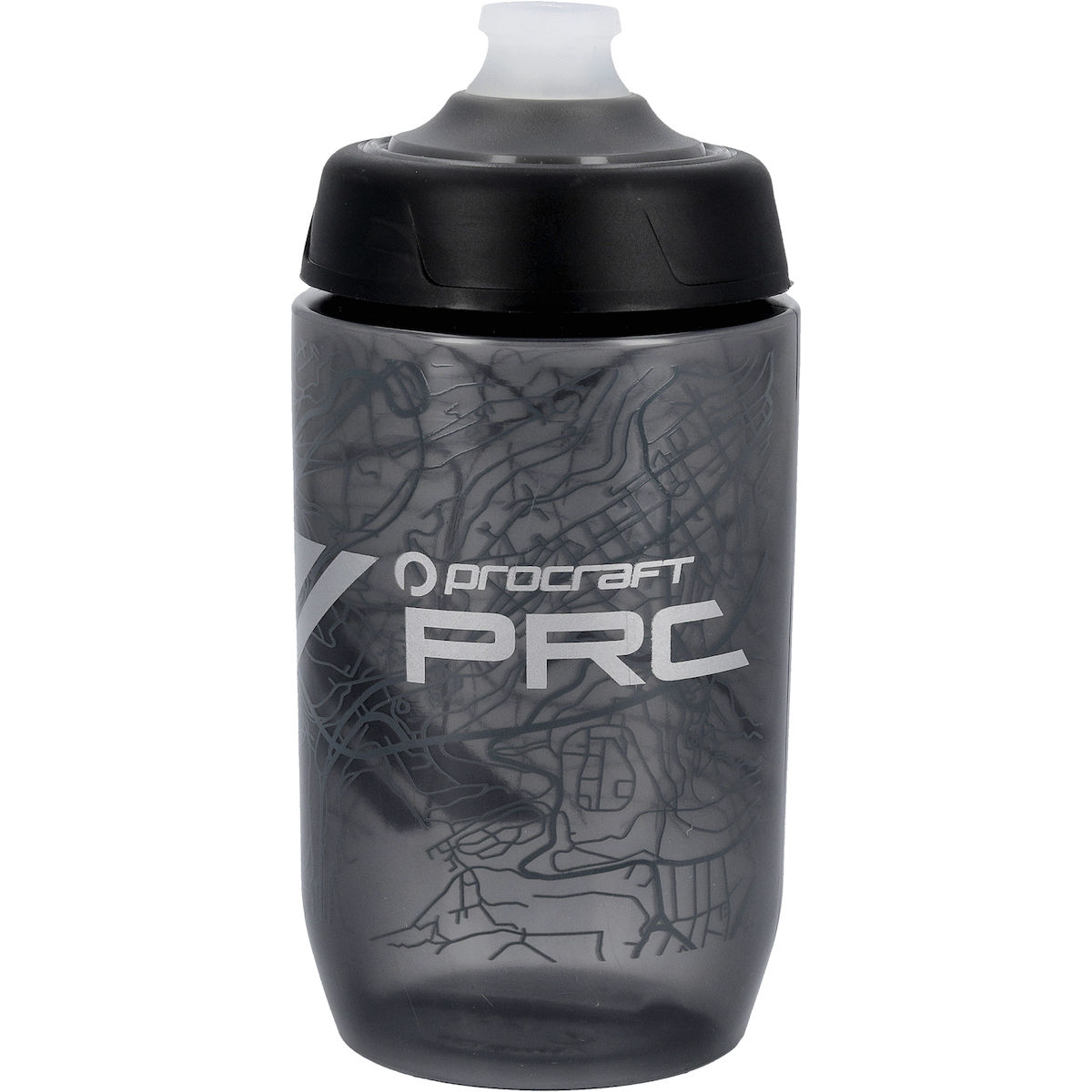 Trinkflasche, Sportflasche, Kunststoff, schwarz, PC pattern