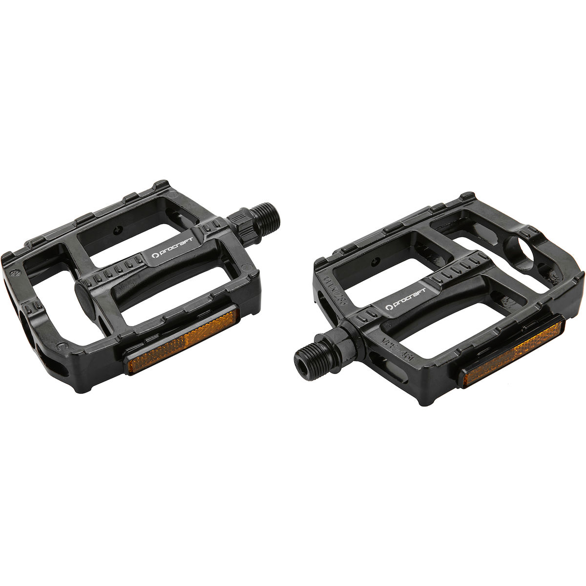 Pedal, Mountainbike-Pedale, Flachpedale, Reflexionsstreifen, Procraft