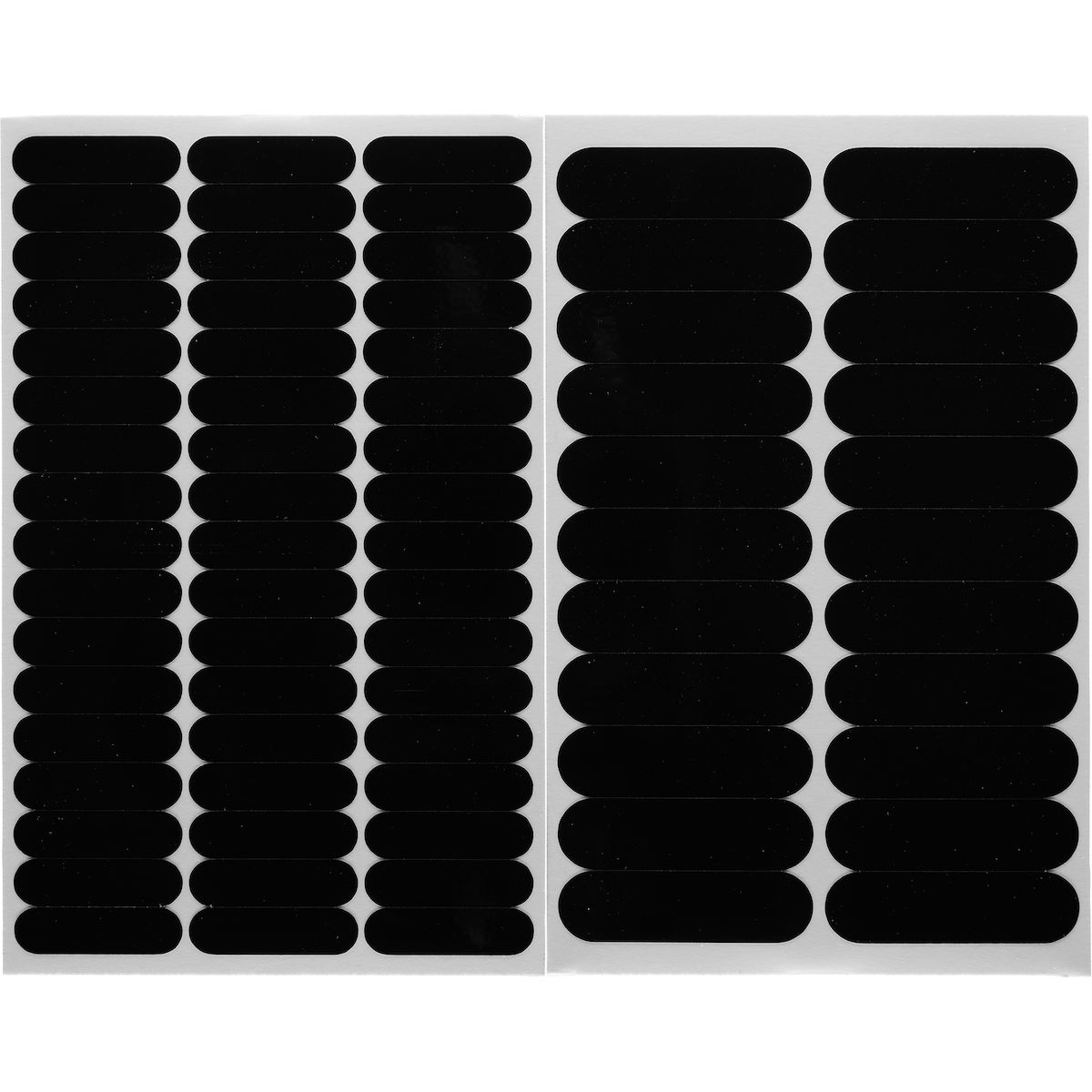 Nägel-Sticker, Aufkleber, Maniküre, Dauerthema, Schwarz-oval