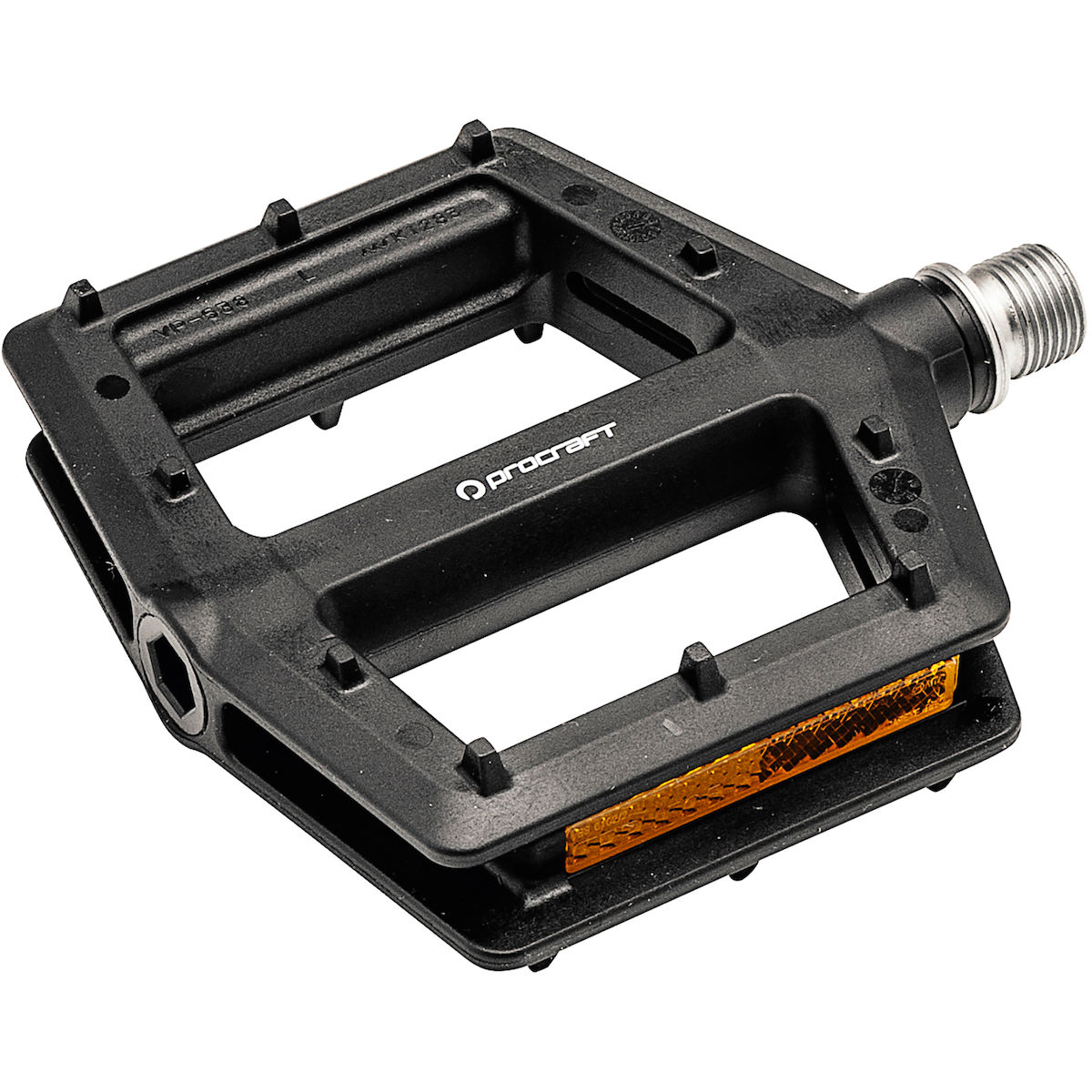 Pedal, Radsport, Schwarz, Plattformpedal, Reflektor