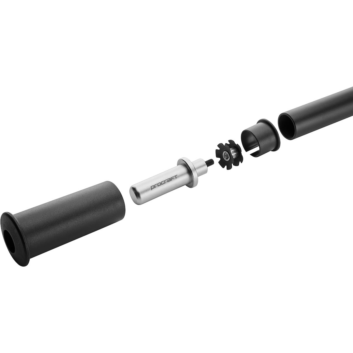 rohr, stangen-assemblierung, edelstahl, geometrisch, procraft