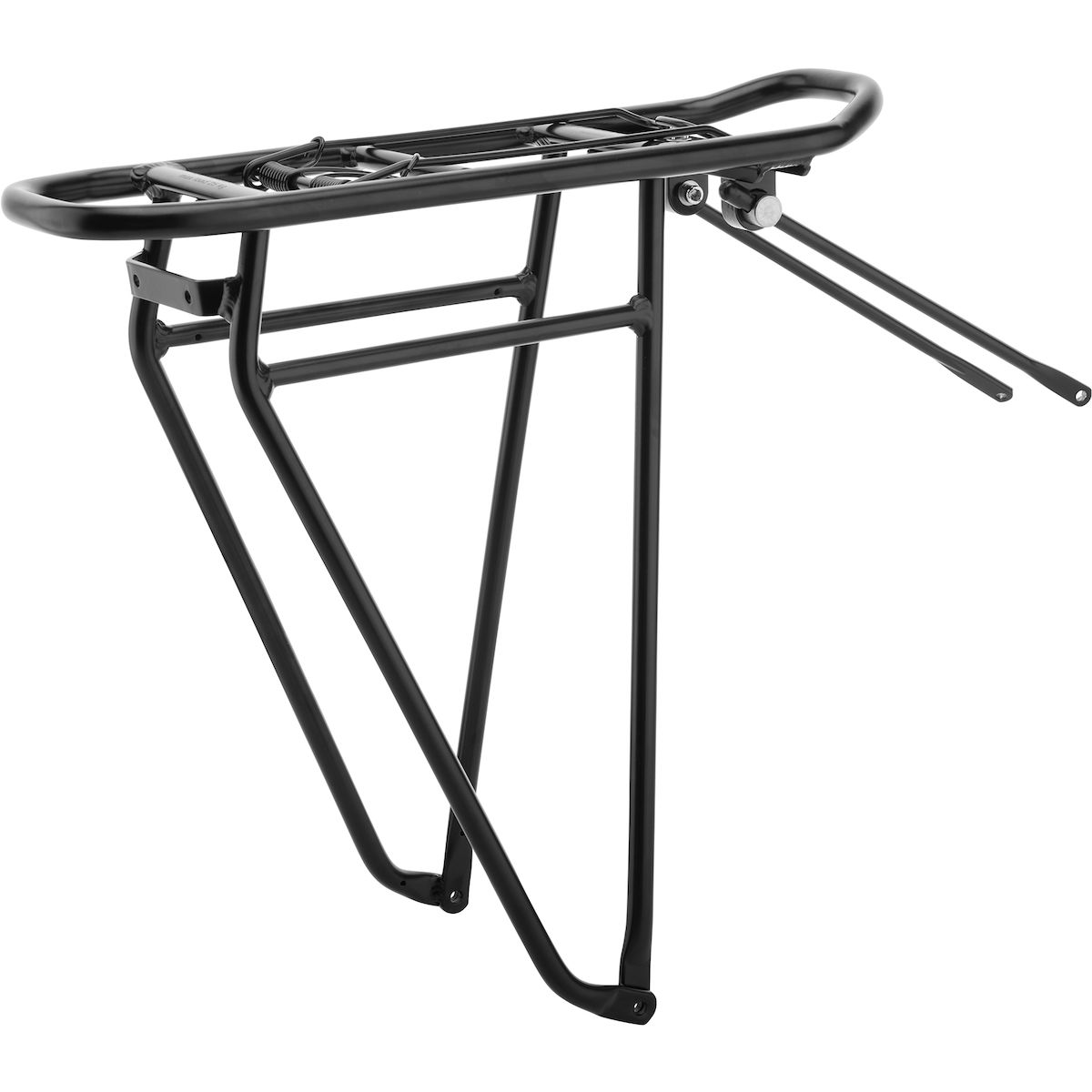 Fahrradkorbträger, Satteltasche, Gepäckträger, Stahlrohre, schwarz