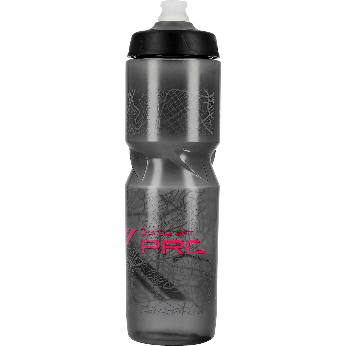 Trinkflasche, Sportflasche, Graue Flasche, Muster-Design, PVC maybe?