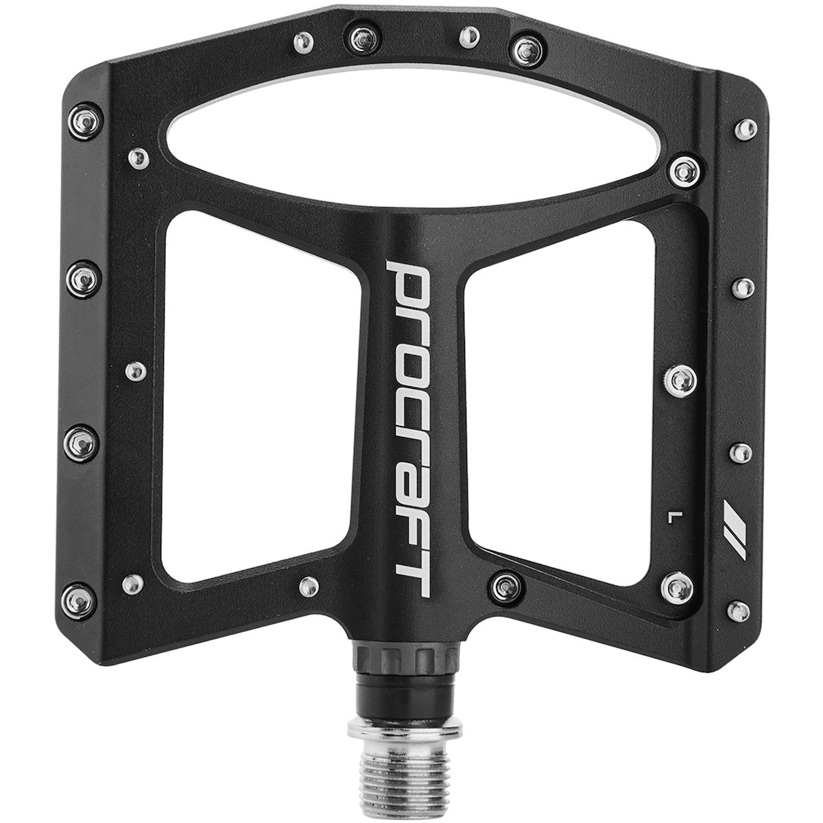 Fahrradpedal, Therm Metal, Platform pedal, Aluminium, Schwarz