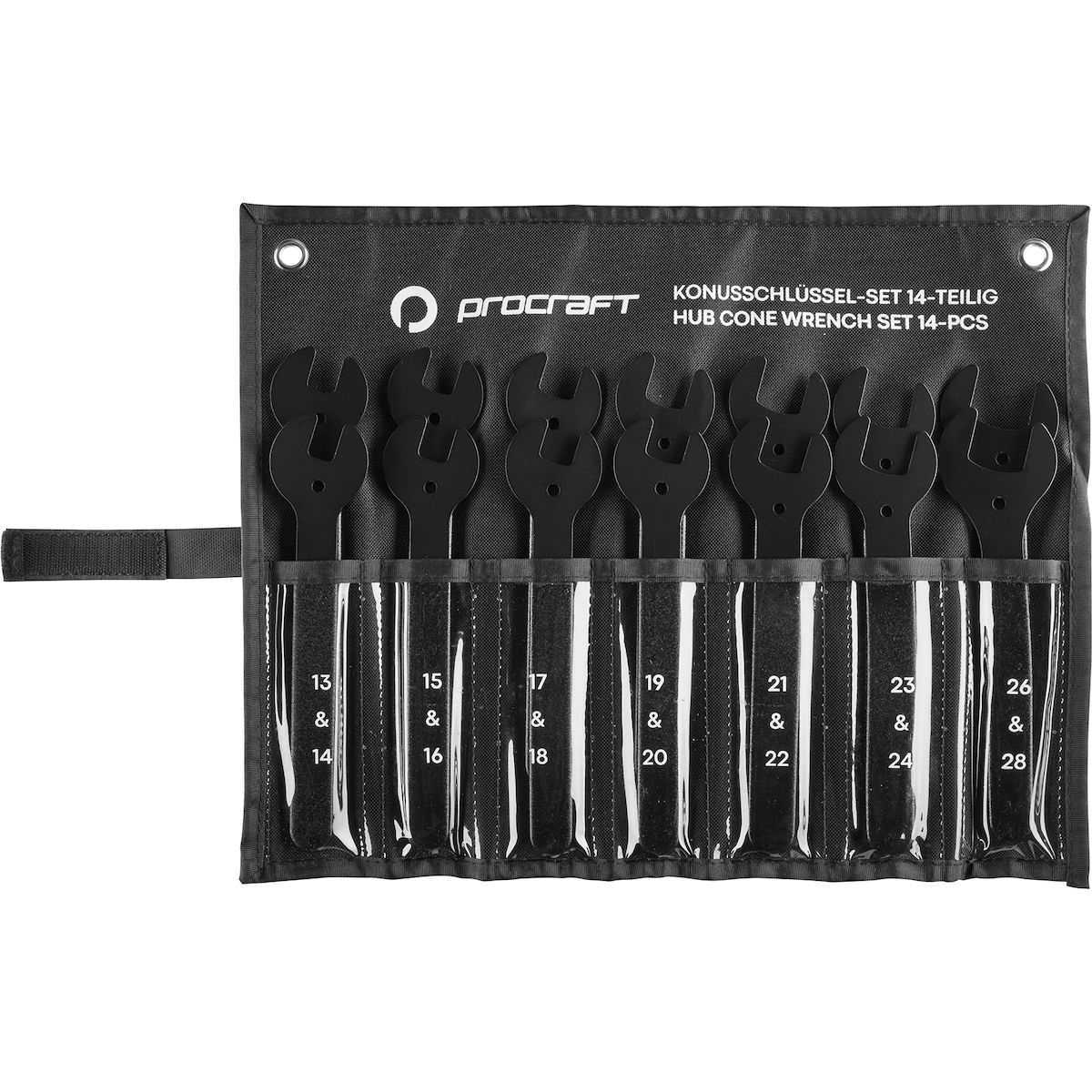 Hubenschlüssel, Schraubenschlüssel-Set, 14-teilig, Procraft, Werkzeugtasche
