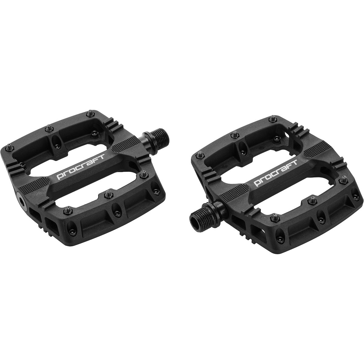 Pedal, Platform, Flat-Pedals, Schwarz, Procraft