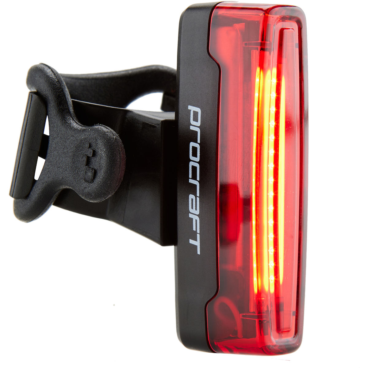 Fahrradrücklicht, LED-Rücklicht, Rücklicht, Sicherheitslicht, Schwarz/Rot