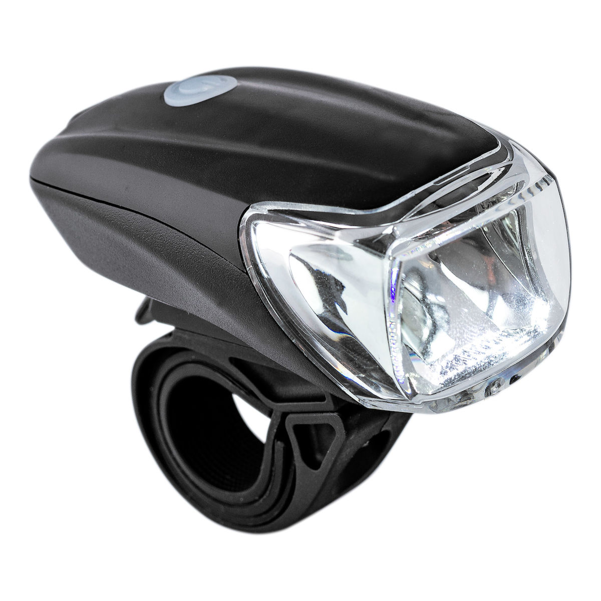 Fahrradlampe, LED-Lampe, Frontlampe, Schwarz, Klemmhalterung