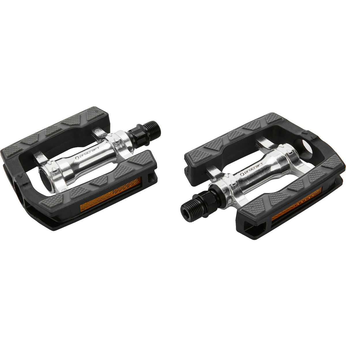 Pedal, Rennradpedale, Plattformpedale, Reflektiv, Metallausführung