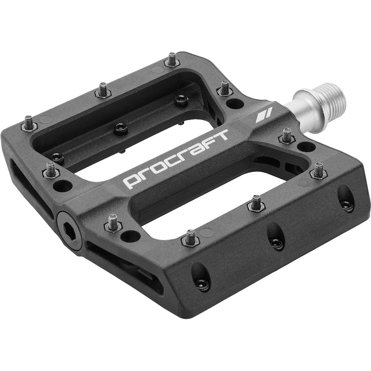 Pedal, Plattform, Flachpedal, Aluminium, Schwarz