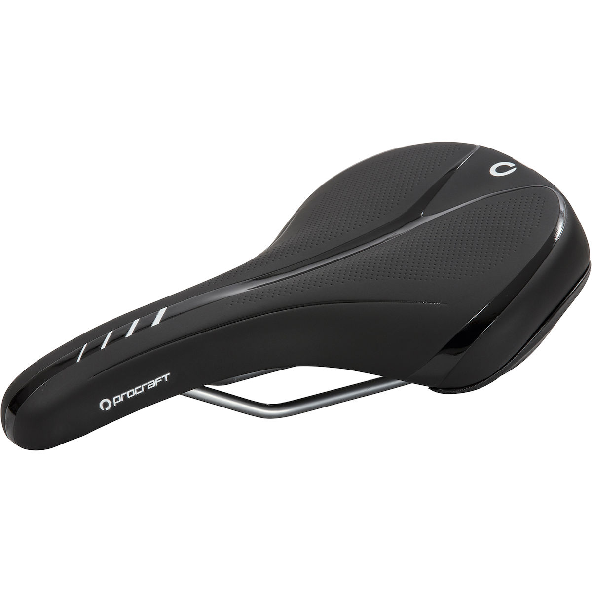 Sattel, Sattel Cruiser, Schwarz, Polsterung, Radsport