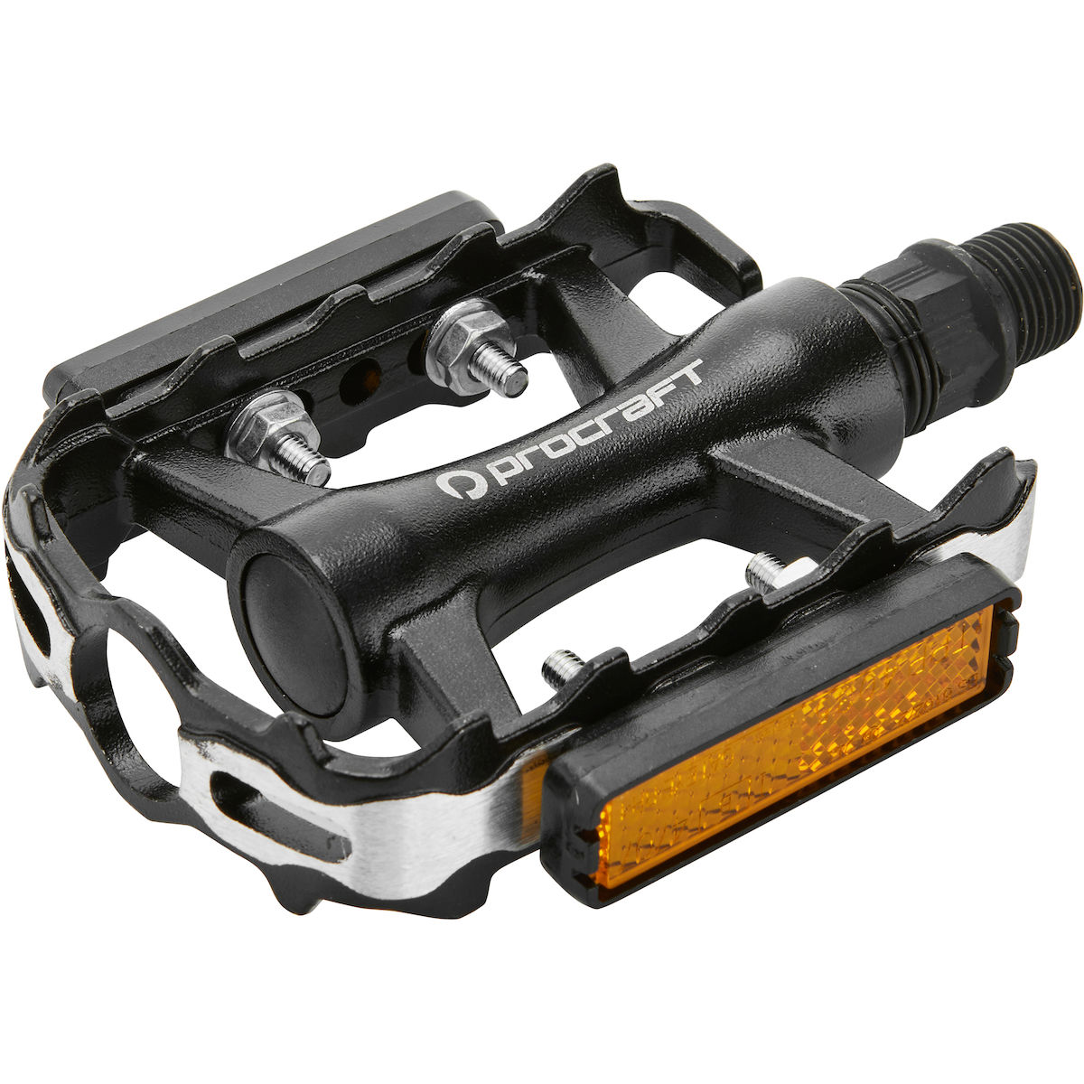 Pedal, Bike-Pedal, Plattformpedal, Reflektor, Stahl