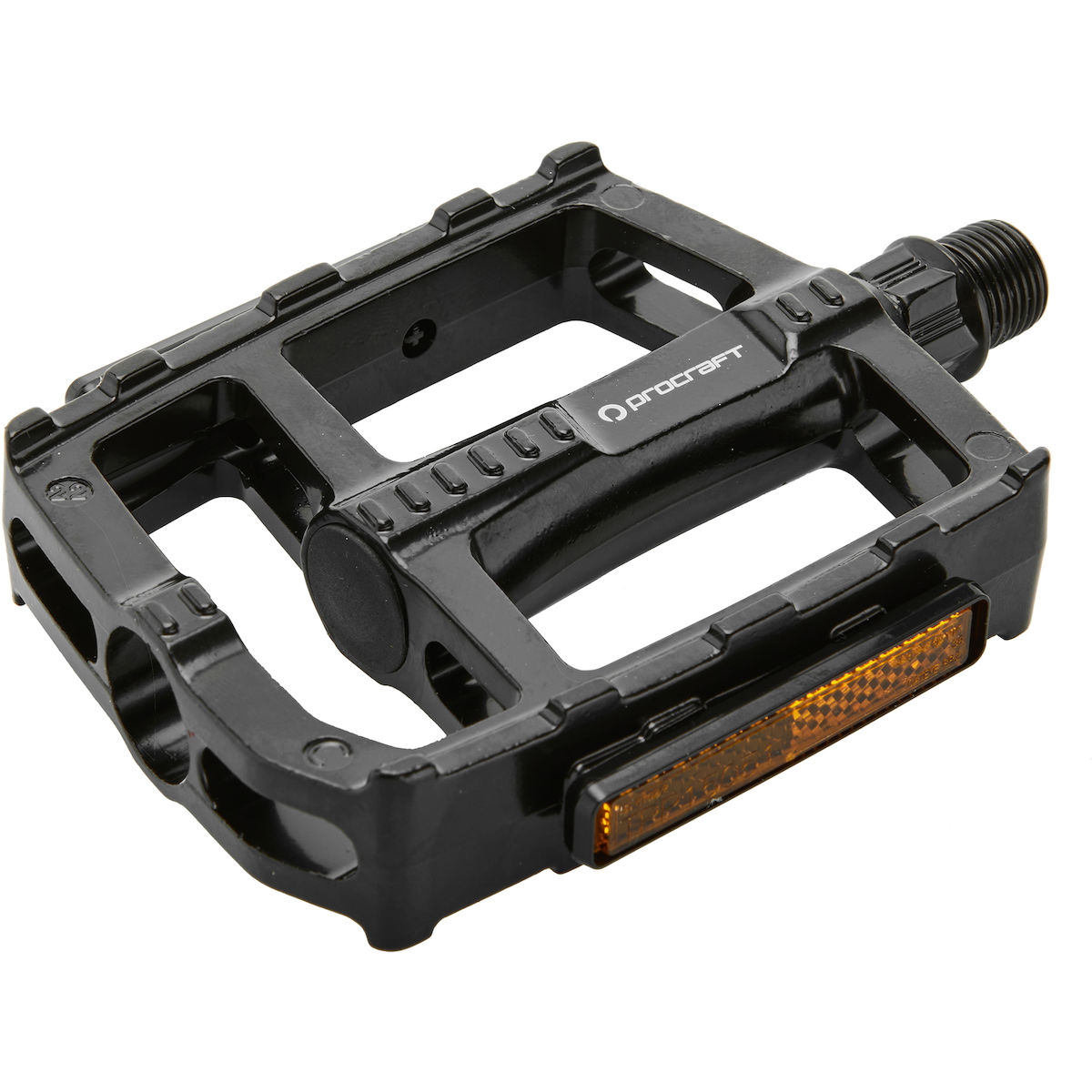 Pedal, Trittpedal, Flachpedal, Orangene Reflektor, SPD-kompatibel