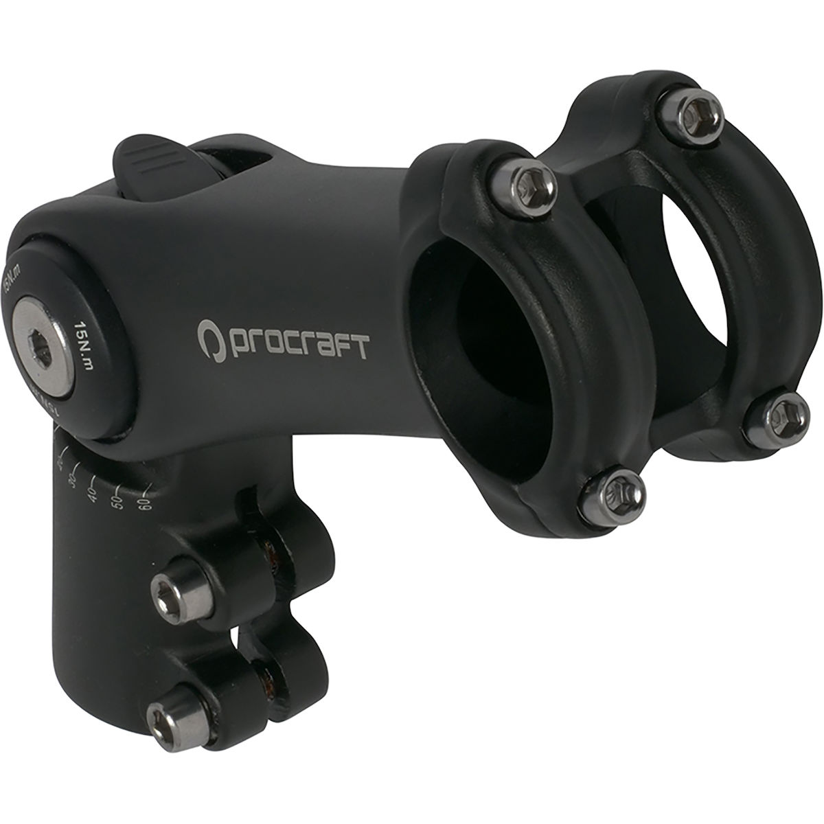 downhill clamp, stem clamp, bike stem, aluminium, black