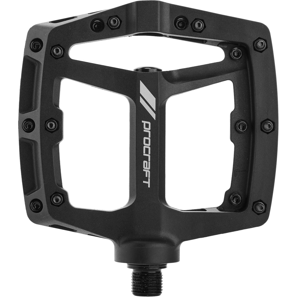 Pedal, Flachpedal, Metall, Schwarz, Plattform