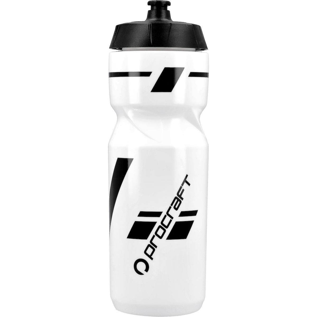 Sportflasche, Trinkflasche, Weiß, Druck Logo, Schwarz-weiße Muster
