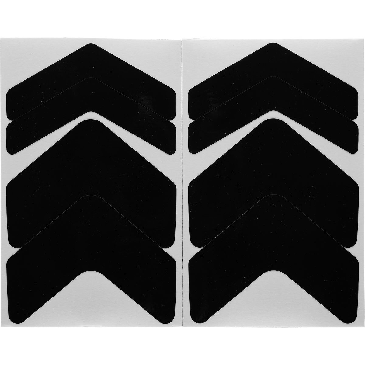 selbstklebend, Ecktape, schwarze Aufkleber, quadratische Blätter, Doppelset
